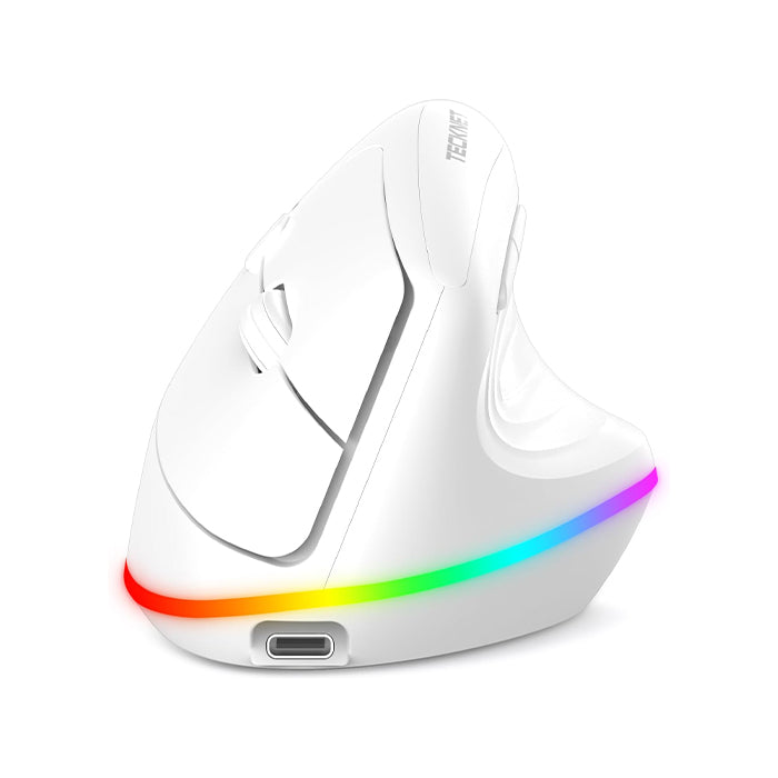 TECKNET RGB Wireless Ergonomic Mouse Rechargeable
