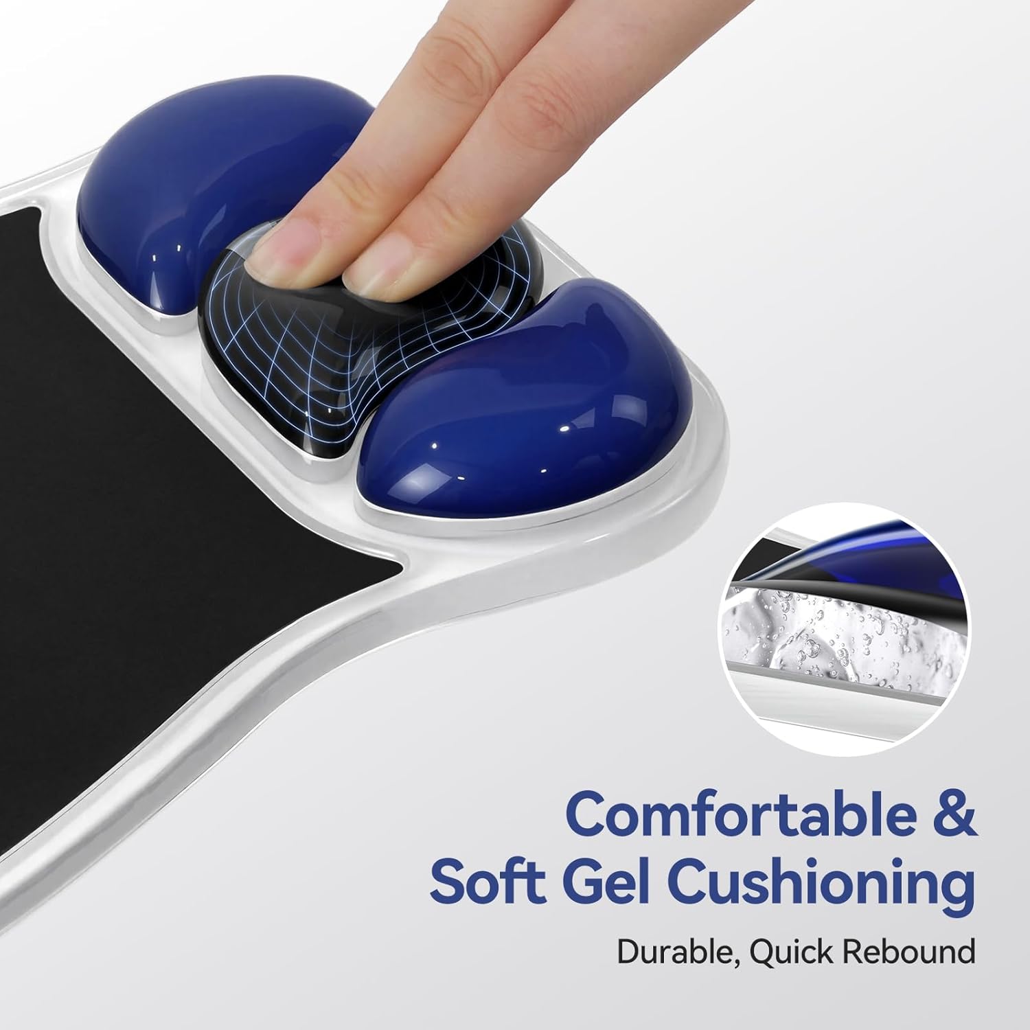 TECKNET Gel Mouse Pad with Wrist Rest