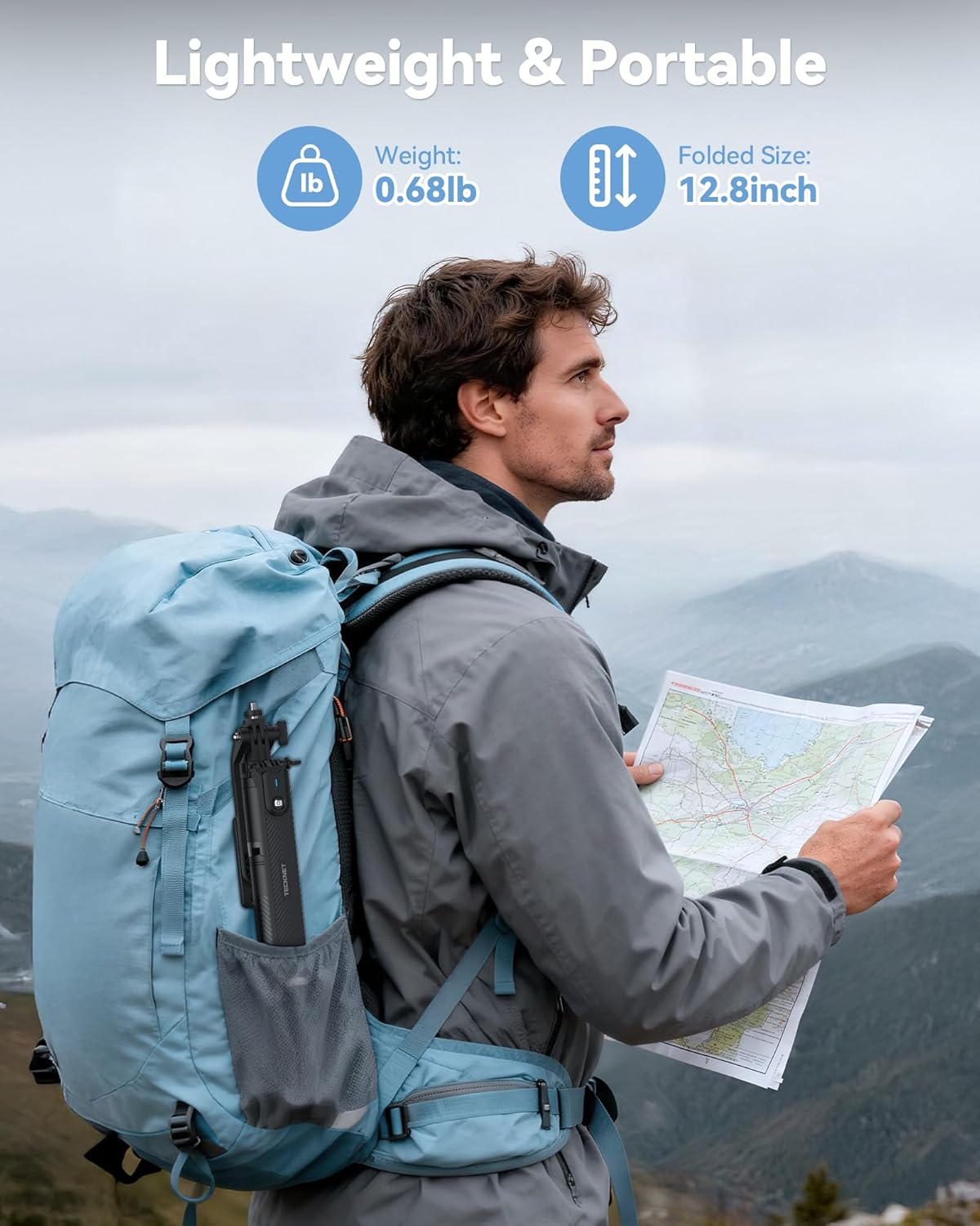 TECKNET 71" Phone Tripod & Selfie Stick