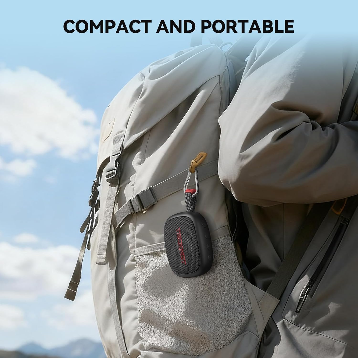 TECKNET Portable Bluetooth Speaker, IP67 Waterproof
