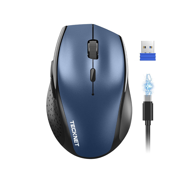 TECKNET Wireless Mouse Rechargeable, 6 Button 6400 DPI