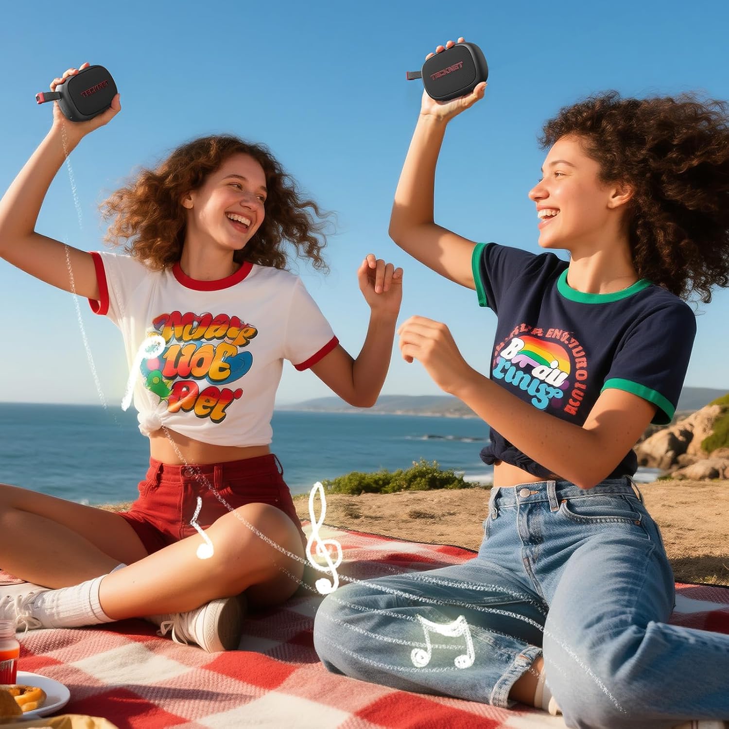 TECKNET Portable Bluetooth Speaker, IP67 Waterproof