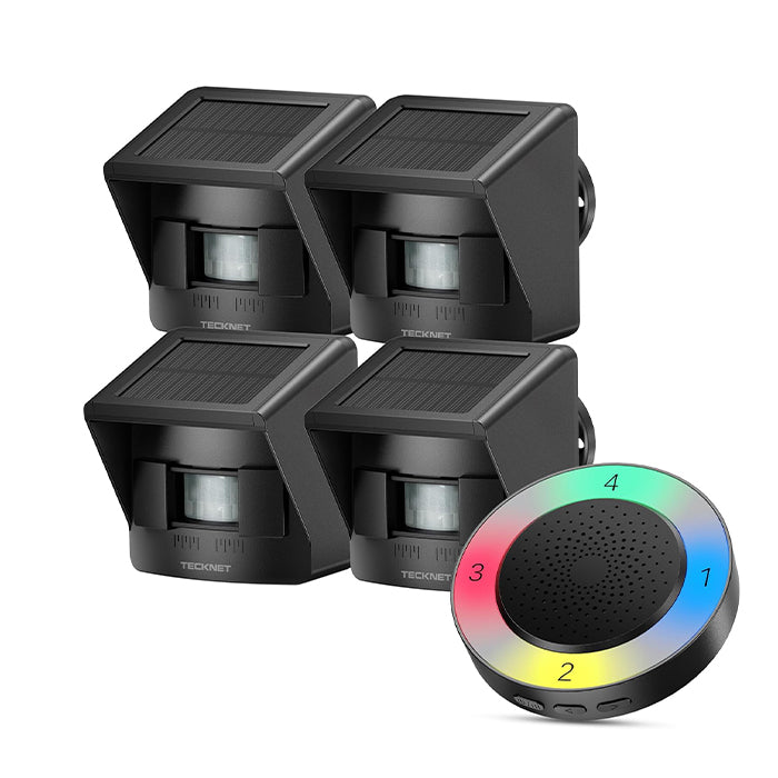 TECKNET Solar Wireless Driveway Alarm