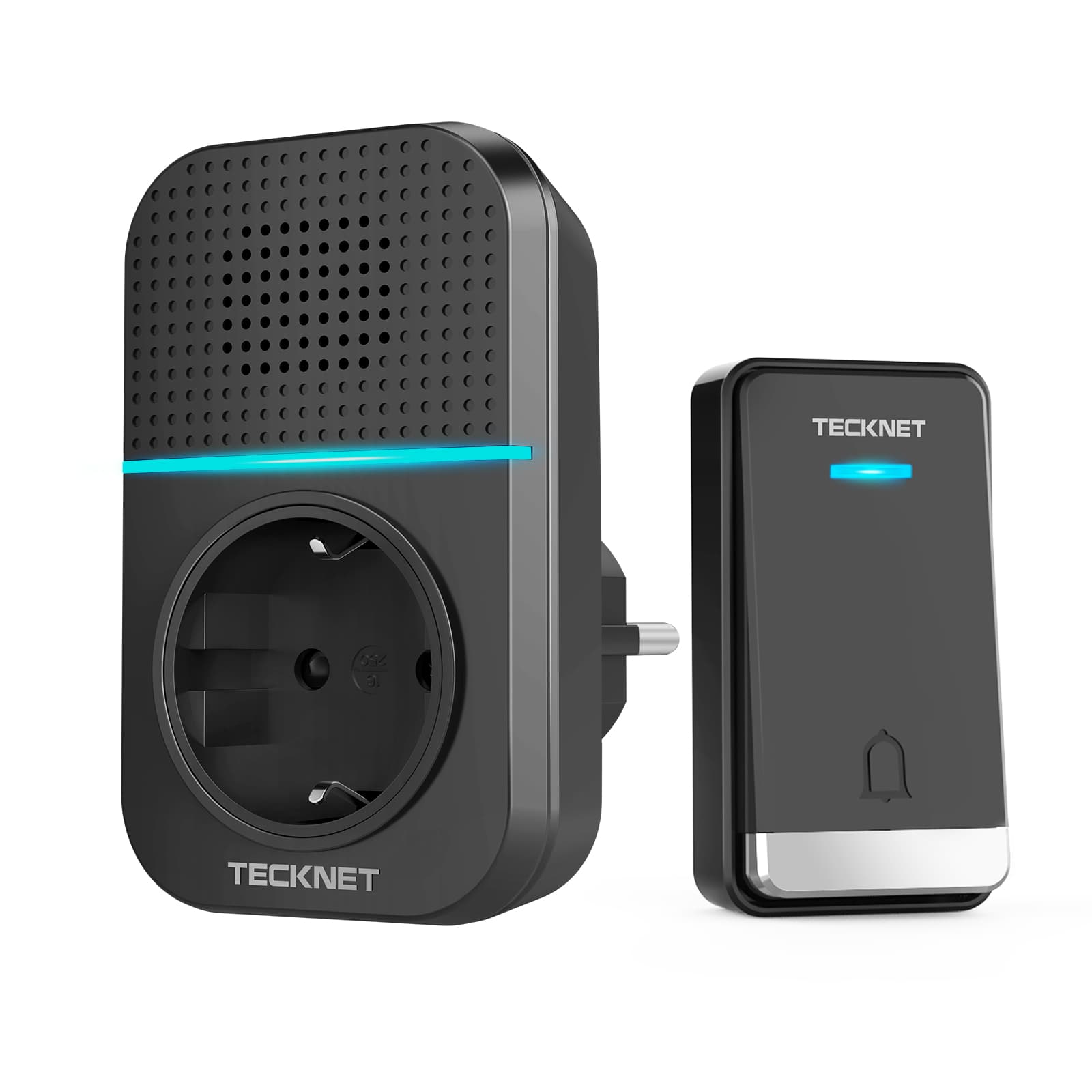 TECKNET Waterproof No Battery Needed Wireless Doorbell Chimes