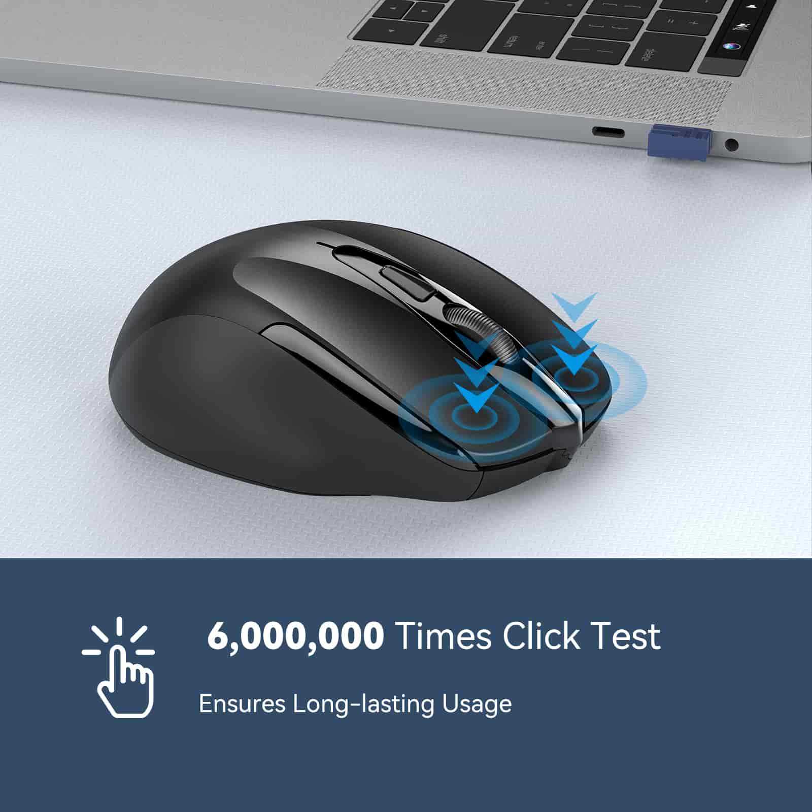 TECKNET 2.4G Wireless Silent Mouse 4000 DPI