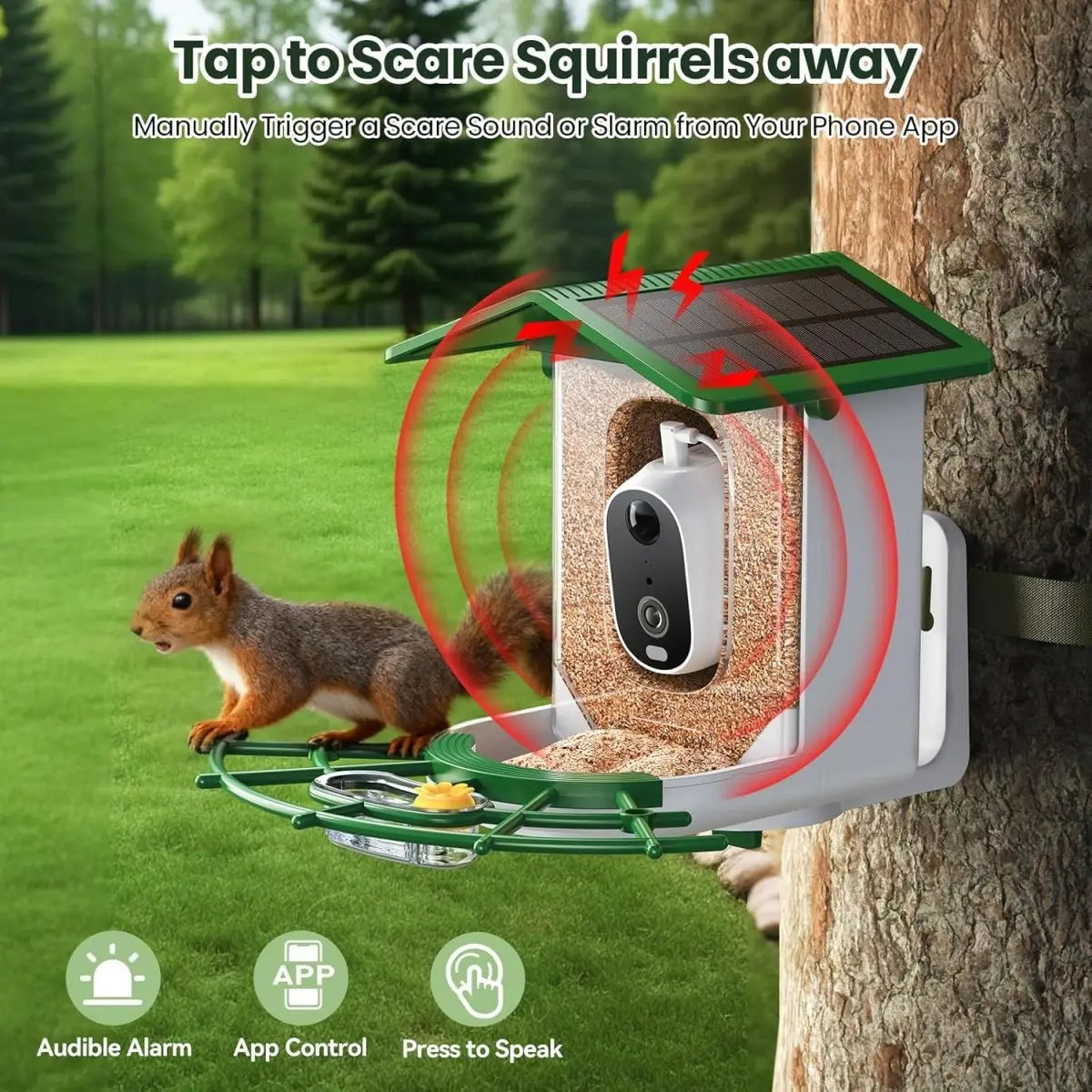 TECKNET Smart Bird Feeder with Camera