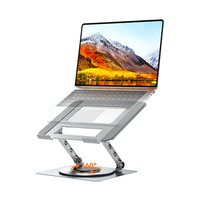 TECKNET Laptop Stand for Desk, 360 Rotating Base