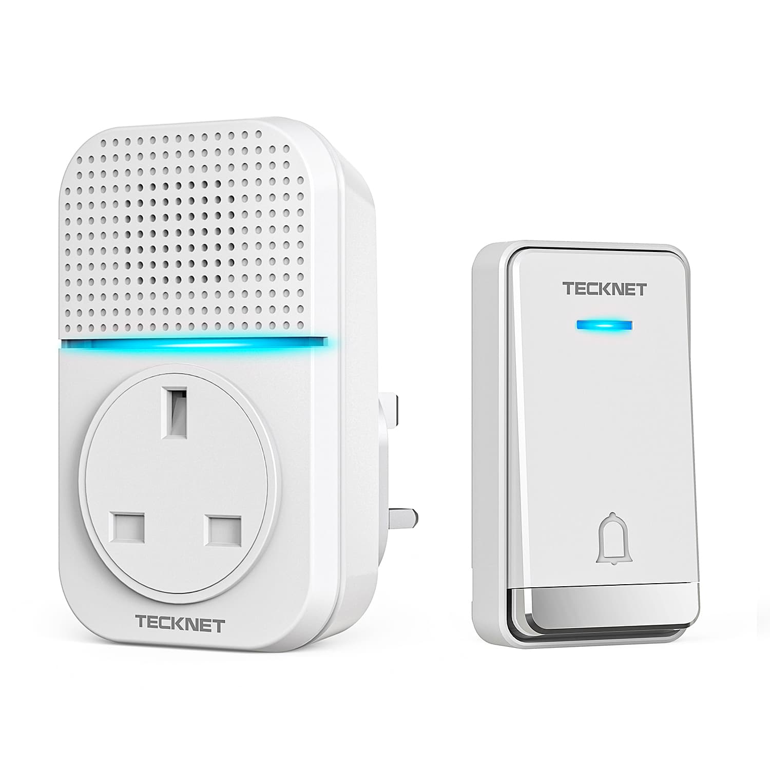 TECKNET Waterproof No Battery Needed Wireless Doorbell Chimes
