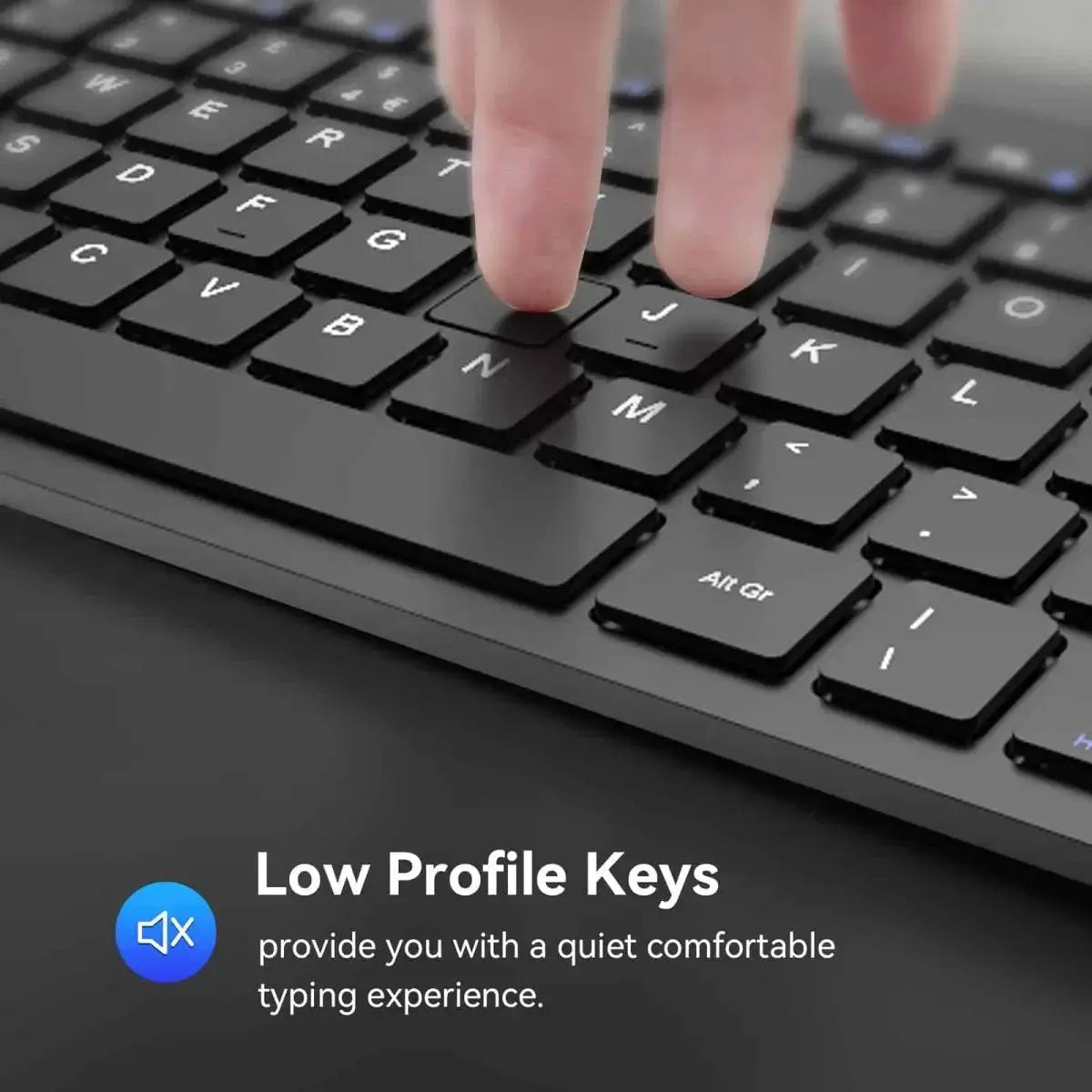 TECKNETTECKNET 2.4G Slim Silent Wireless Keyboard