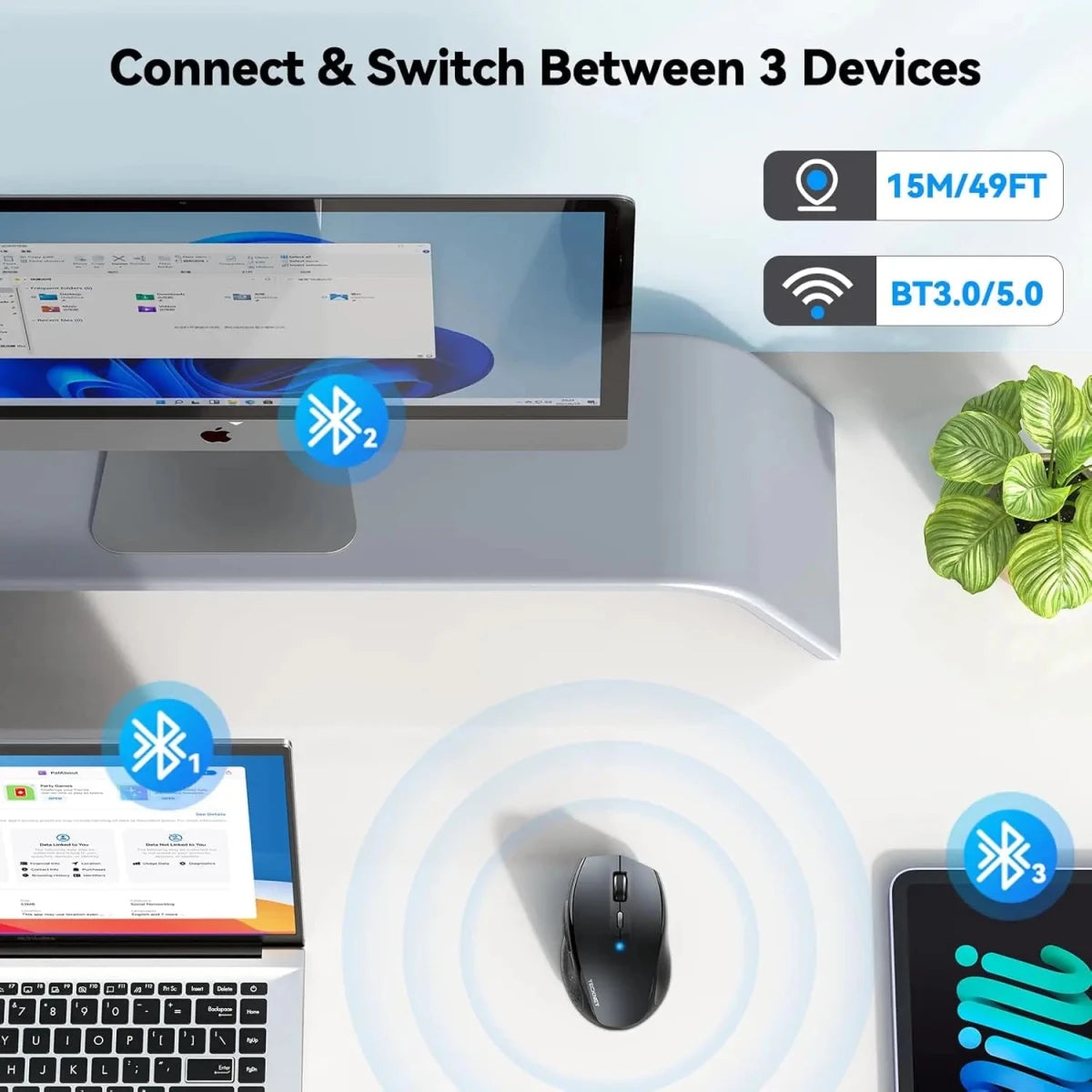 TECKNETTECKNET 3 - Device Bluetooth Mouse