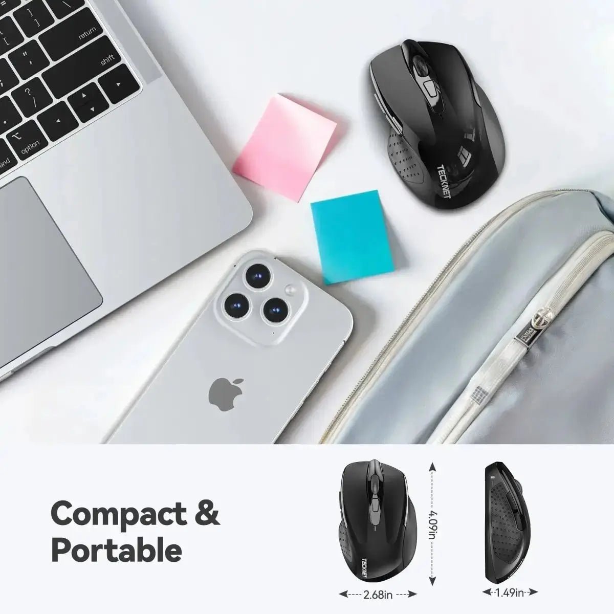 TECKNETTECKNET Battery Powered 2.4G 2600 DPI Wireless Mouse