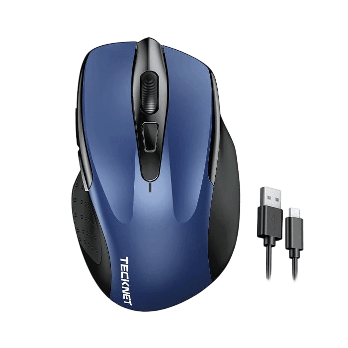 TECKNETTECKNET Rechargeable Wireless Mouse, 2.4G Silent Mouse, 6 Adjustable 4800 DPI