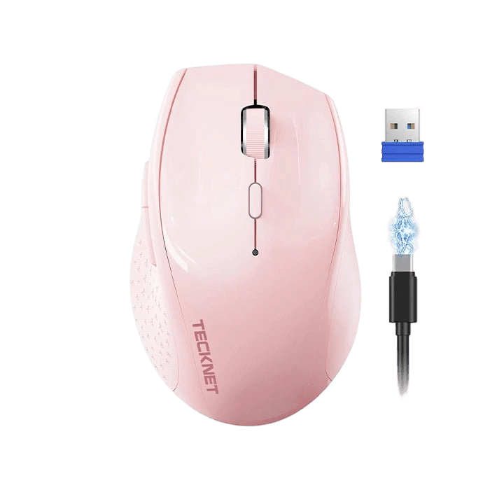 TECKNETTECKNET Wireless Mouse Rechargeable, 6 Button 6400 DPI
