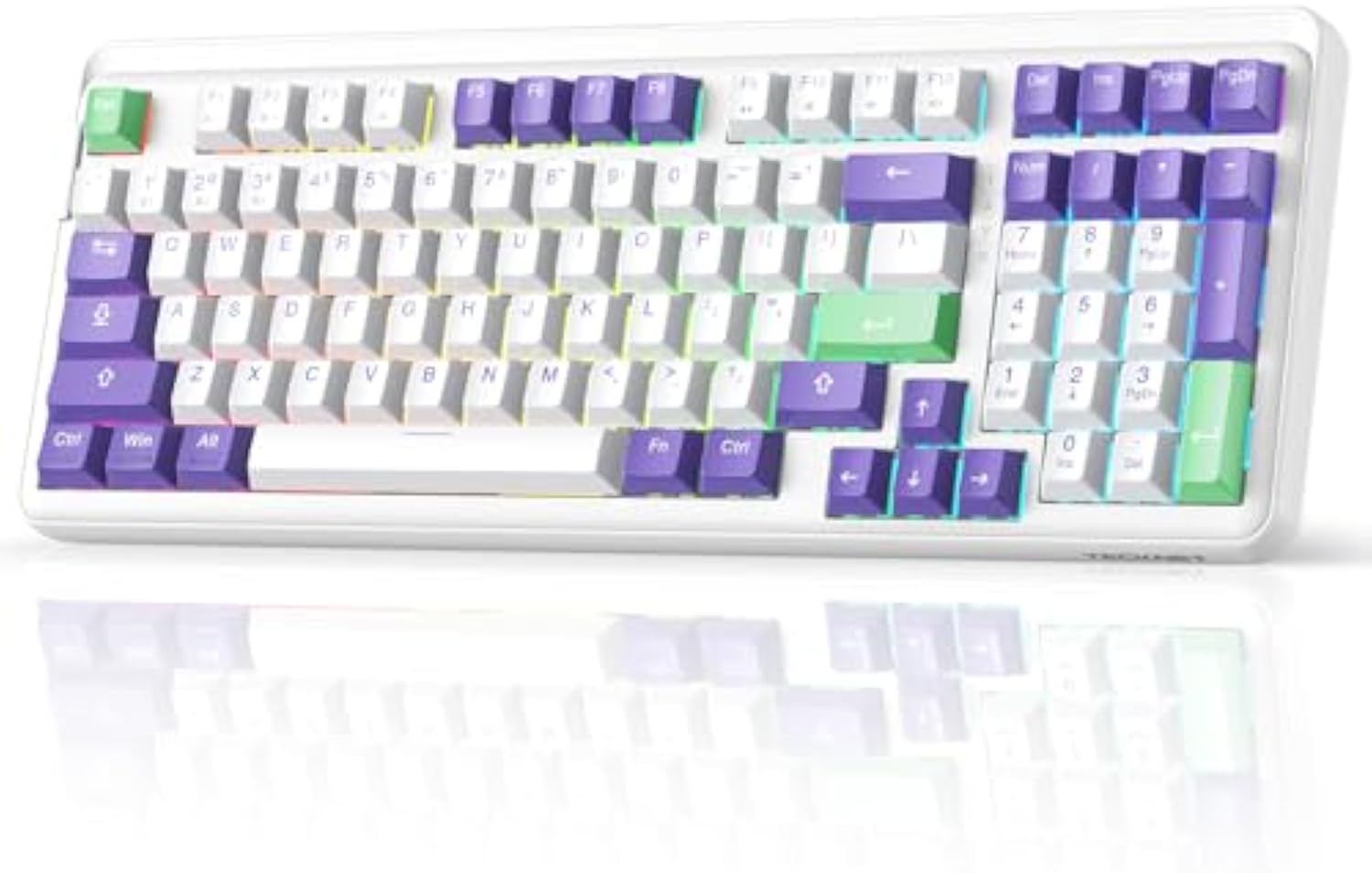 TECKNET Tri-Mode BT5.0/Wired/Wireless Mechanical Keyboard