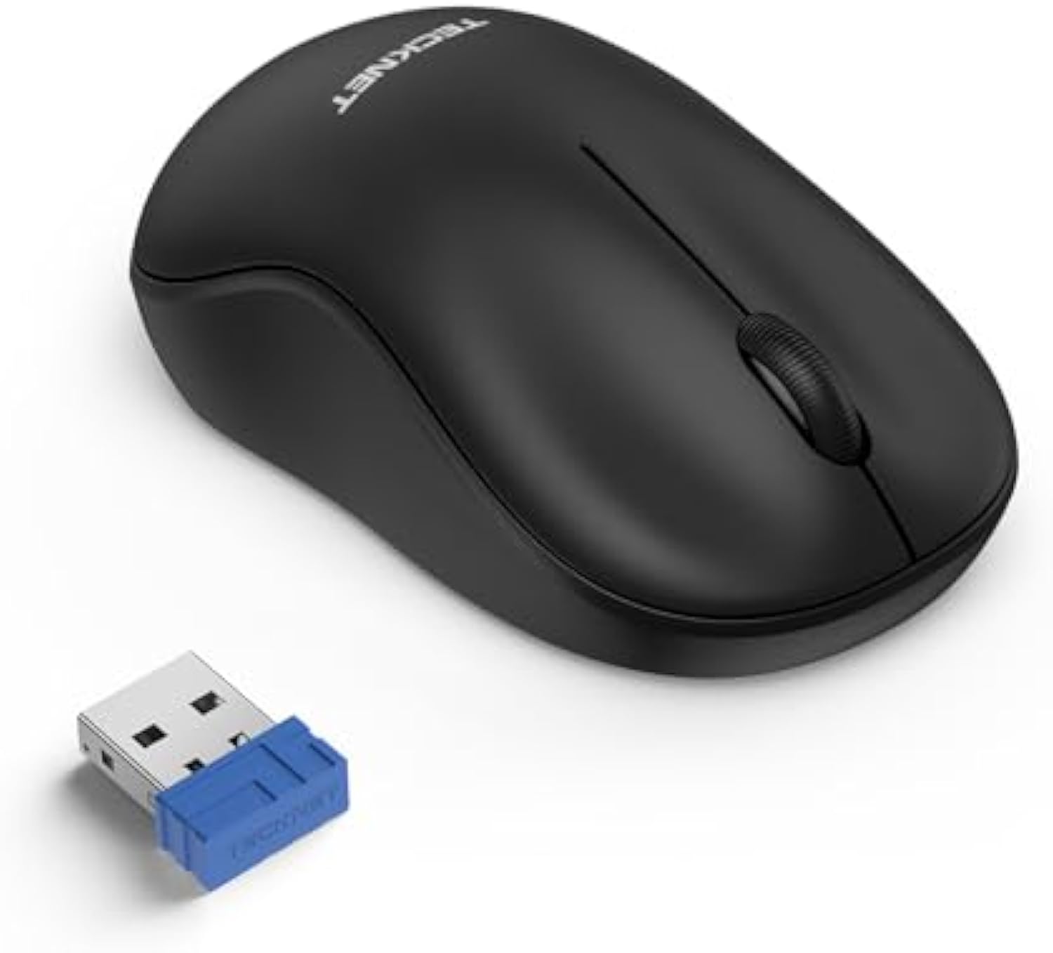 TECKNET Wireless Mouse for Laptop, 2.4G Silent Computer Mouse Quiet Click with 5 DPI Levels,Contoured Grip,Small Portable 30 Months Battery Cordless Mice for PC, Chromebook, Mac