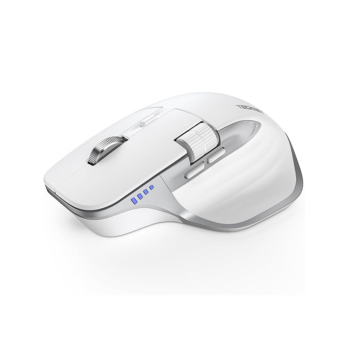 TECKNET Wireless Mouse, Bluetooth Mouse (BT5.0/5.0 & 2.4G) Rechargeable 4800 DPI Ergonomic Optical Mouse with 6 Adjustable