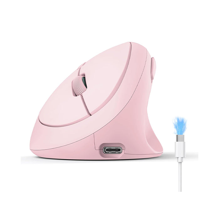 TECKNET Ergonomic Mouse, Bluetooth Wireless Vertical Mouse, Rechargeable Battery, Quiet Clicks, 4800 DPI Adjustable