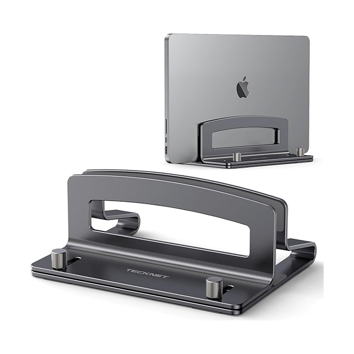 TECKNET Vertical Laptop Stand, Adjustable Aluminum Laptop Stand (Fits Up to 17.3")