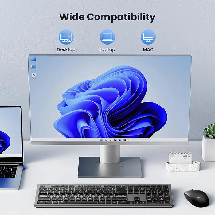 TECKNET Wireless Keyboard and Mouse Combo