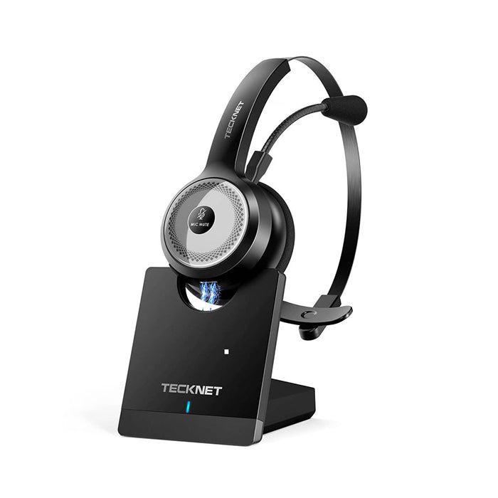 TECKNET Wireless Headset W/ Pogo Charging Dock