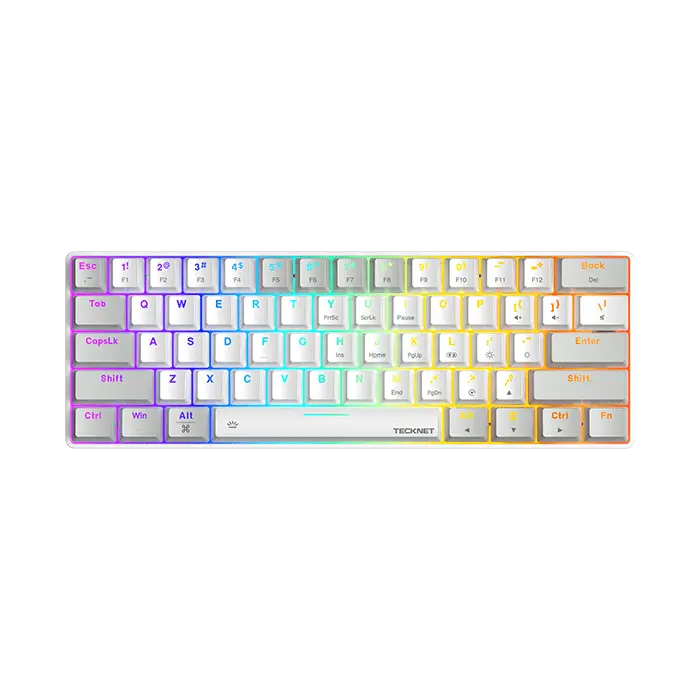TECKNET 60% Mechanical Gaming Keyboard, Ultra-Compact Wired RGB Backlit Keyboard