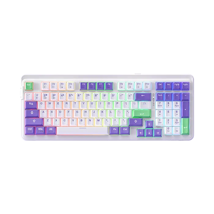 TECKNET Tri-Mode BT5.0/Wired/Wireless Mechanical Keyboard