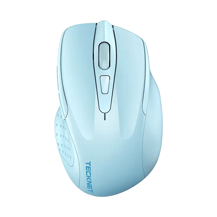TECKNET Wireless Mouse Rechargeable 4800 DPI Silent Mouse 8 Buttons Bluetooth Mouse