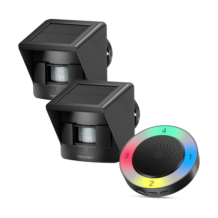 TECKNET Solar Wireless Driveway Alarm