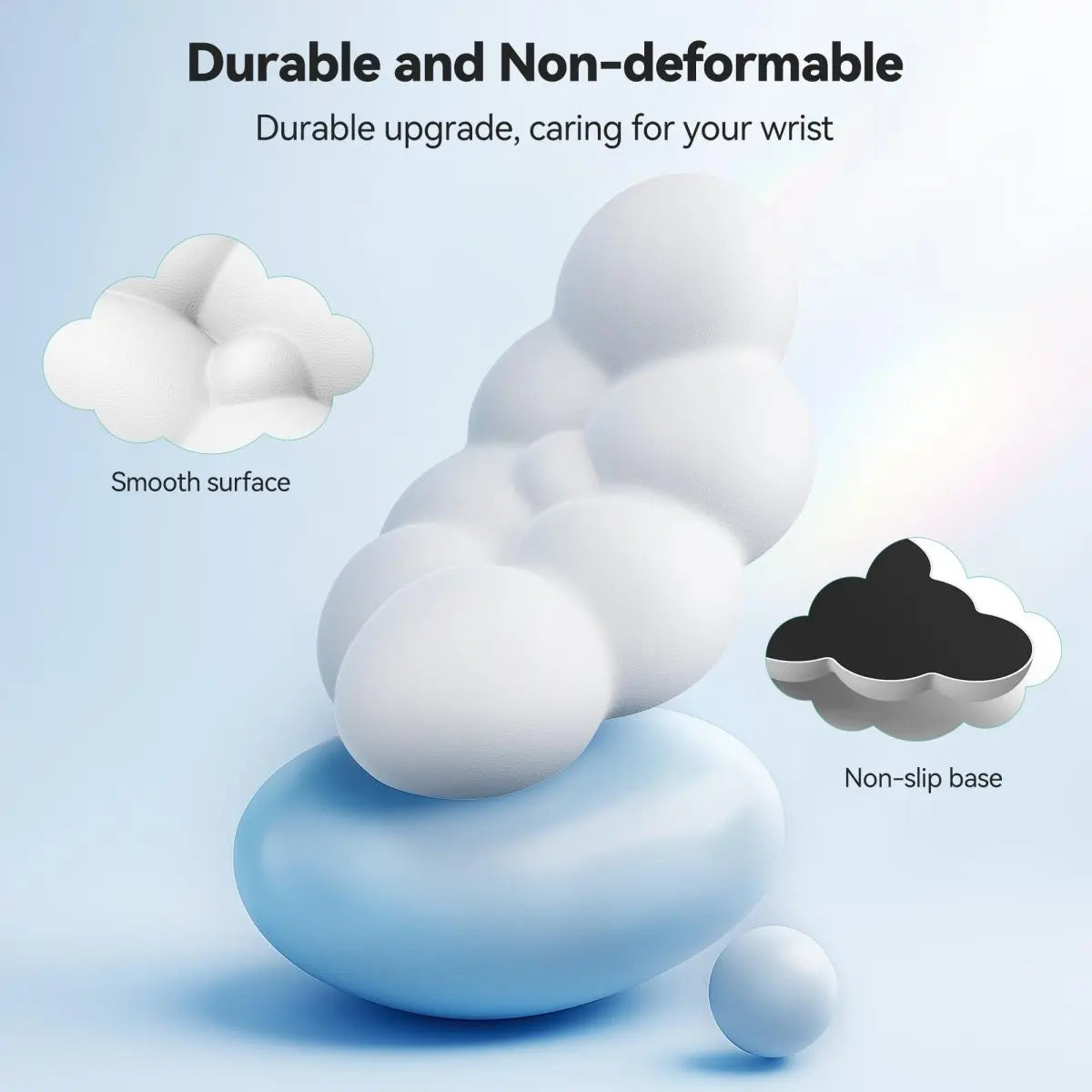 TECKNETTECKNET Cloud Keyboard Wrist Rest Set, Cloud Wrist Rest with Non - Slip Base - [Color/Material] [Main Feature] for [Target Device/Scenario]
