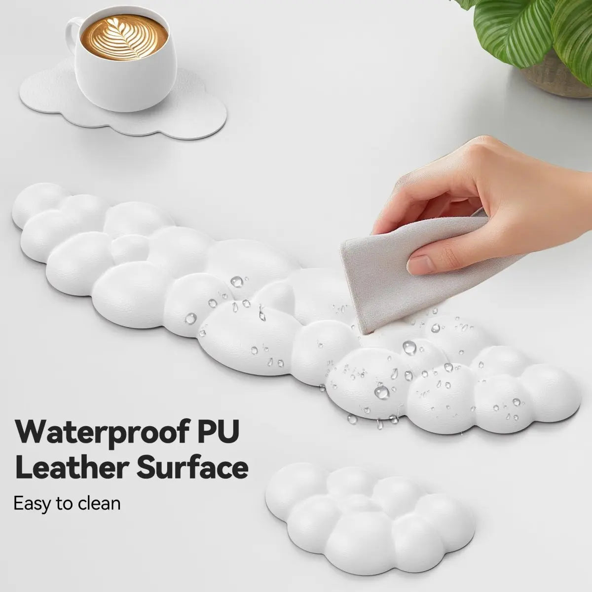 TECKNETTECKNET Cloud Keyboard Wrist Rest Set, Cloud Wrist Rest with Non - Slip Base - [Color/Material] [Main Feature] for [Target Device/Scenario]
