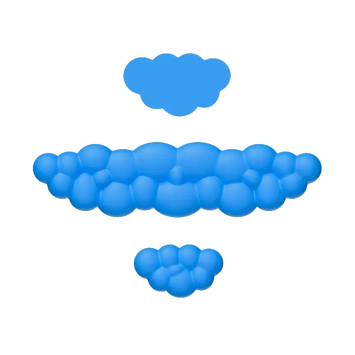 TECKNETTECKNET Cloud Keyboard Wrist Rest Set, Cloud Wrist Rest with Non - Slip Base - [Color/Material] [Main Feature] for [Target Device/Scenario]