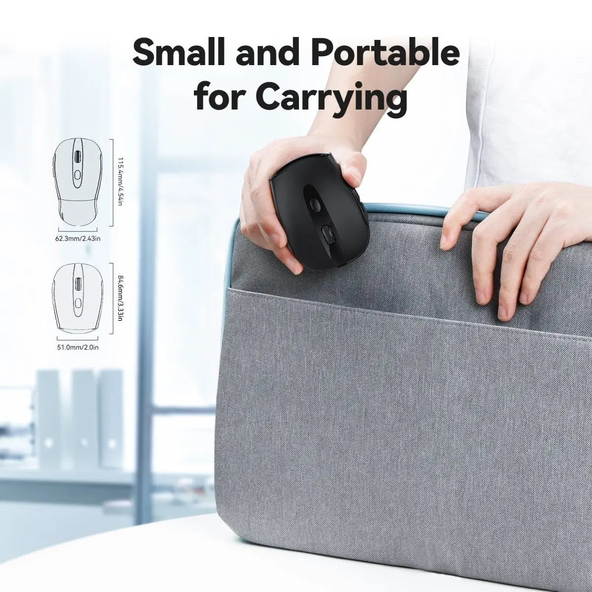 TECKNETTECKNET Foldable 2.4G 2000 DPI Wireless Mouse