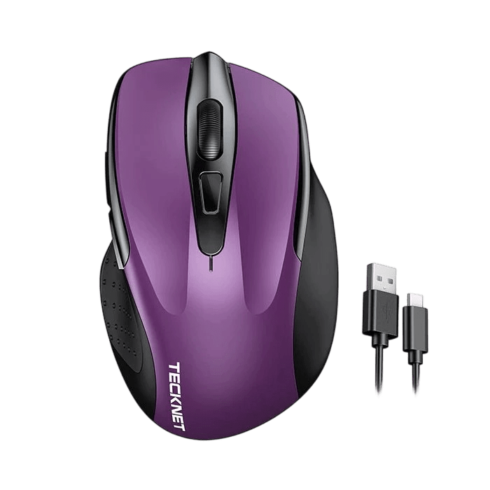 TECKNETTECKNET Rechargeable Wireless Mouse, 2.4G Silent Mouse, 6 Adjustable 4800 DPI