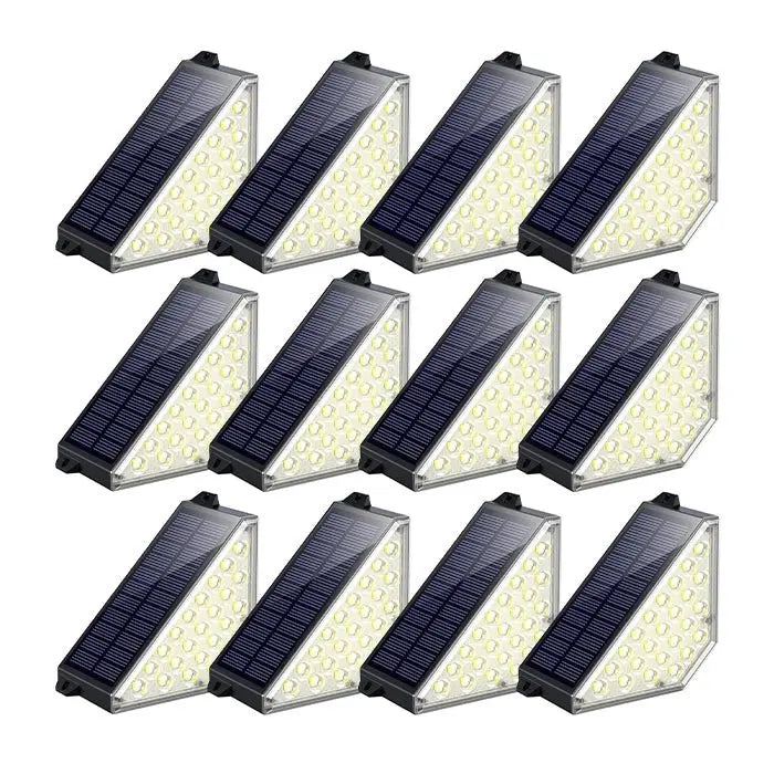 TECKNETTECKNET Solar Step Lights for Outside, 2 Modes Brightness Adjustable - [Color/Material] [Main Feature] for [Target Device/Scenario]