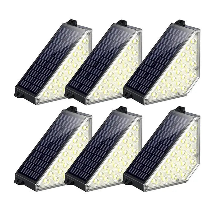 TECKNETTECKNET Solar Step Lights for Outside, 2 Modes Brightness Adjustable - [Color/Material] [Main Feature] for [Target Device/Scenario]
