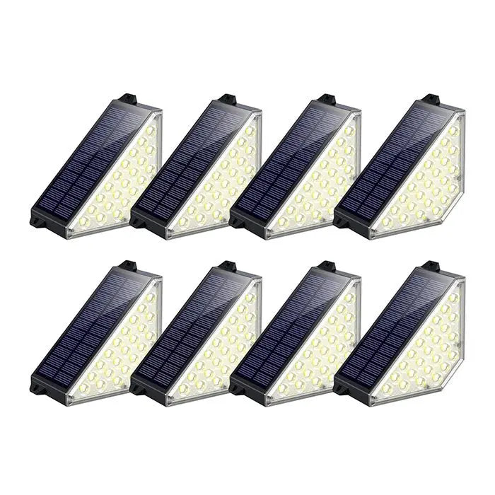 TECKNETTECKNET Solar Step Lights for Outside, 2 Modes Brightness Adjustable - [Color/Material] [Main Feature] for [Target Device/Scenario]