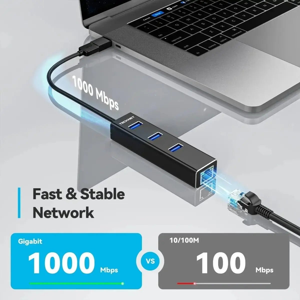 TECKNETTECKNET USB To RJ45 Gigabit Ethernet Adapter