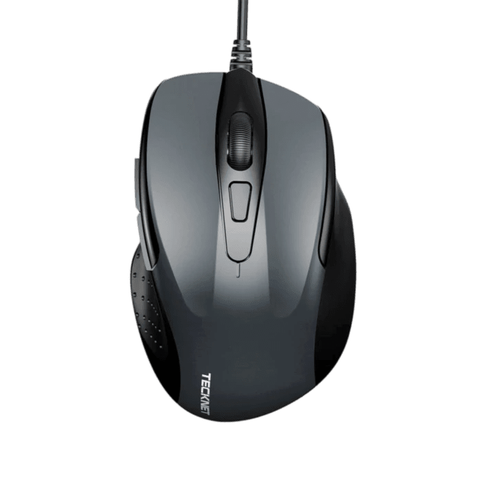 TECKNETTECKNET USB Wired Mouse, 6 - Button Corded Mouse with 4 Adjustable DPI