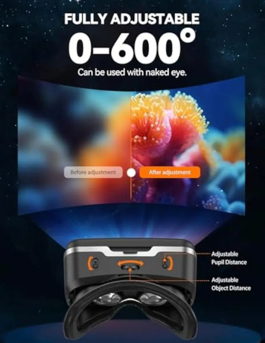TECKNETTECKNET VR Headset for Phone, Virtual Reality Headsets - [Color/Material] [Main Feature] for [Target Device/Scenario]