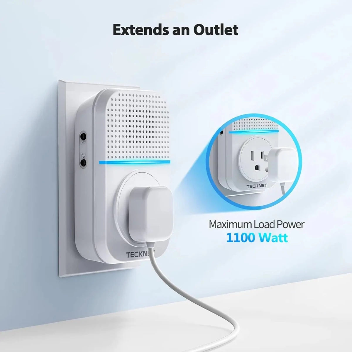 TECKNETTECKNET Waterproof No Battery Needed Wireless Doorbell Chimes