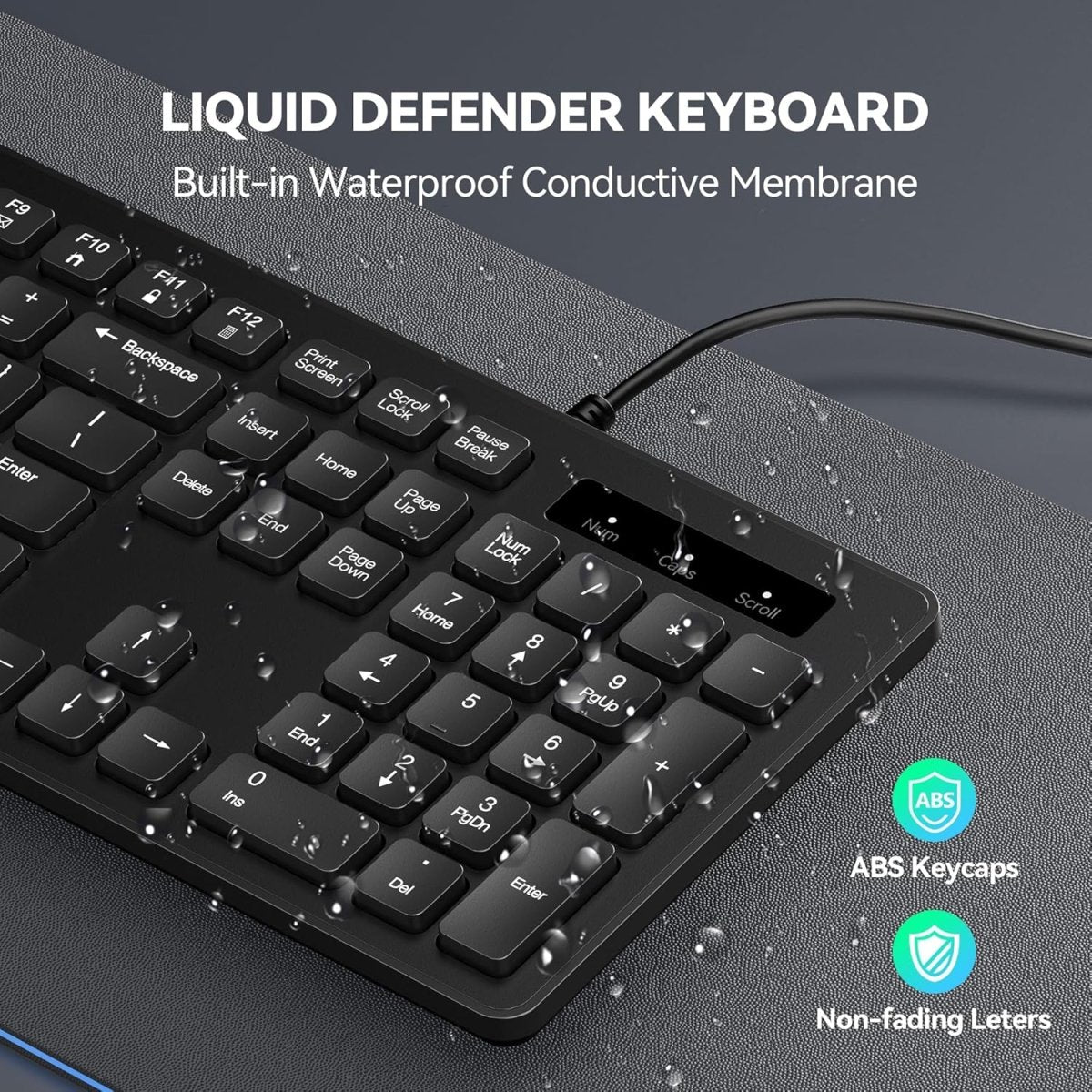 TECKNETTECKNET Wired Keyboard,Silent USB Keyboard for Office - [Color/Material] [Main Feature] for [Target Device/Scenario]