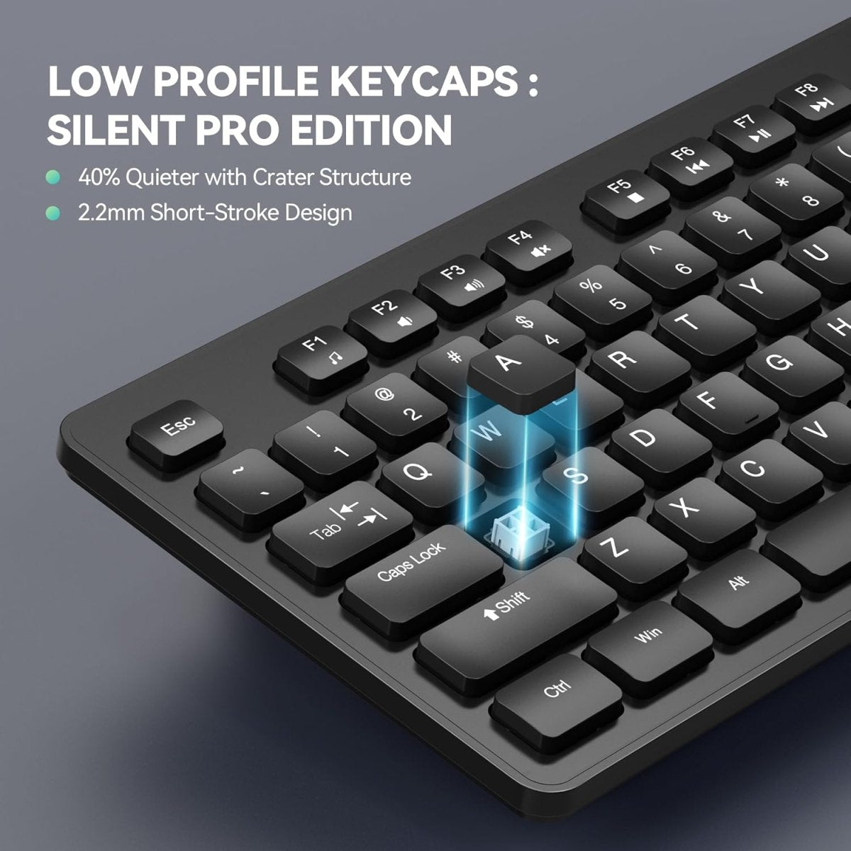 TECKNETTECKNET Wired Keyboard,Silent USB Keyboard for Office - [Color/Material] [Main Feature] for [Target Device/Scenario]