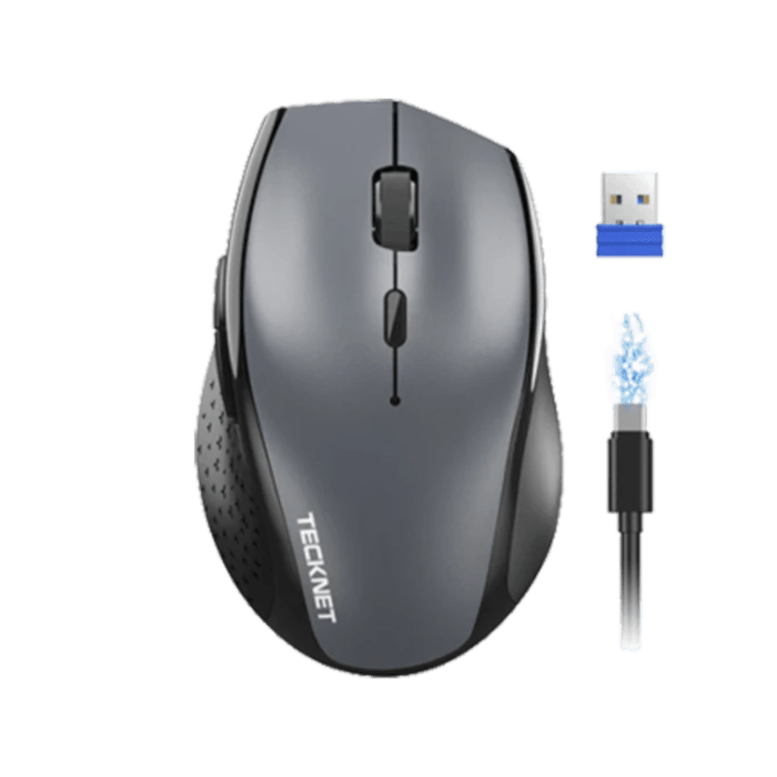 TECKNETTECKNET Wireless Mouse Rechargeable, 6 Button 6400 DPI