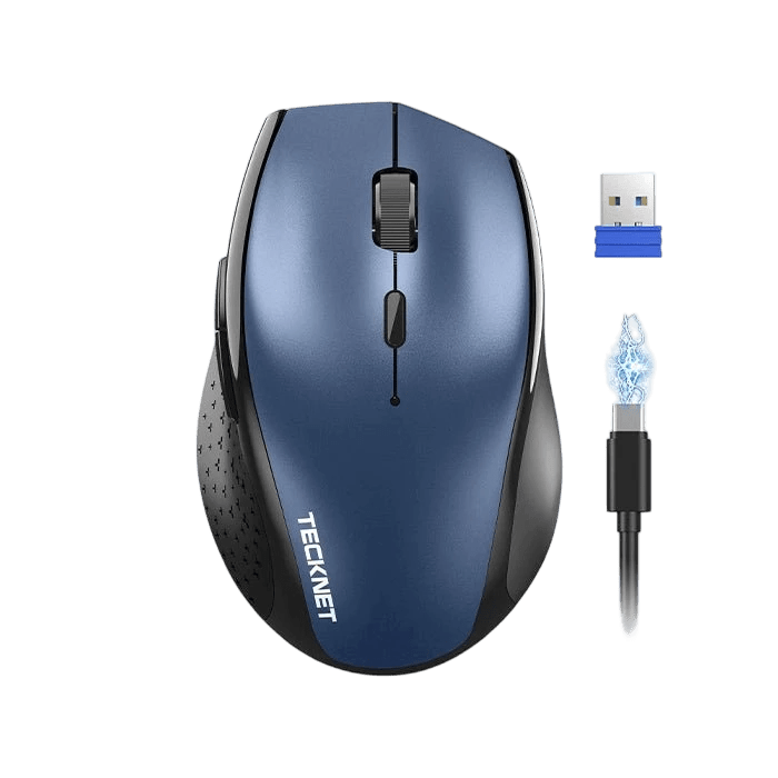 TECKNETTECKNET Wireless Mouse Rechargeable, 6 Button 6400 DPI