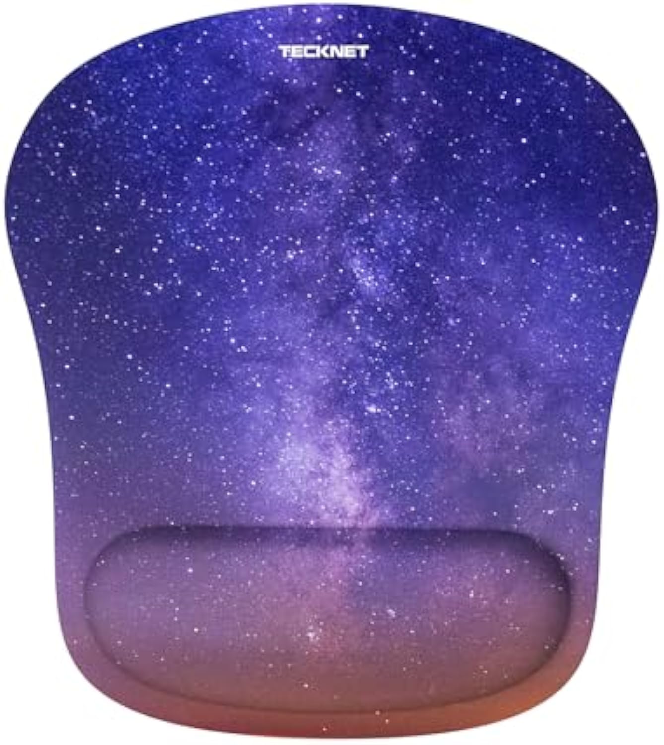 TECKNET Mouse Pad with Wrist Support, Ergonomic Gaming Mouse Pad Pain Relief, Portable Comfortable Mousepad for Computer, Laptop, Office, Home - Non-Slip Base, Waterproof Surface